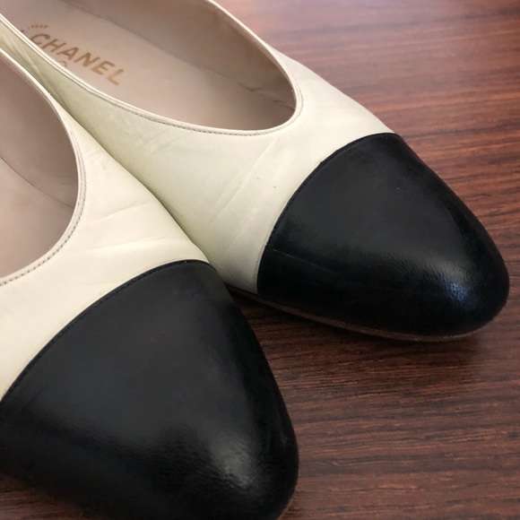 NOT FOR SALE Black & cream two toned leather - Picture 5 of 5